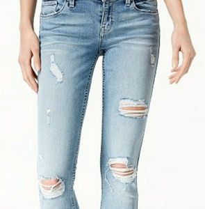 GUESS RIP SKINNY LOW JEANS